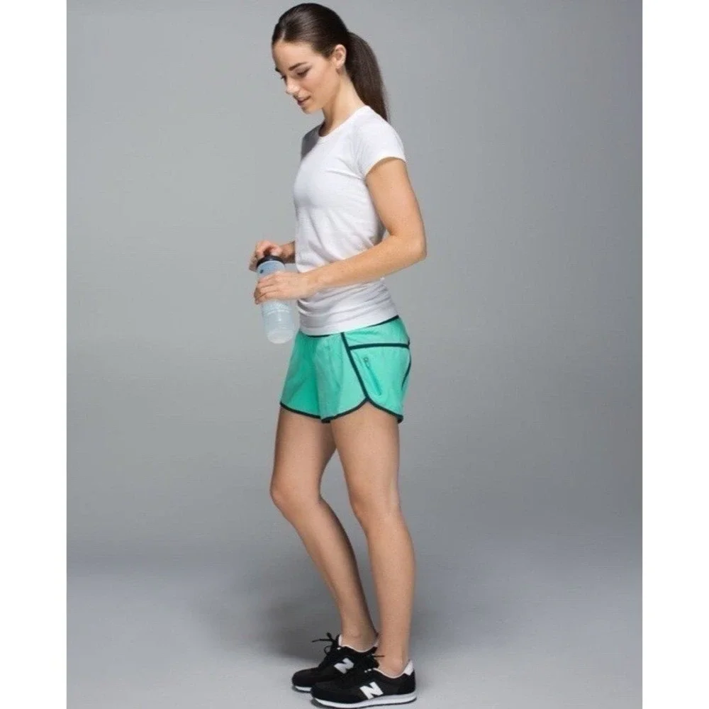 LULULEMON TRACKER SHORTS II *4-way Stretch SIZE  8 Color Menthol